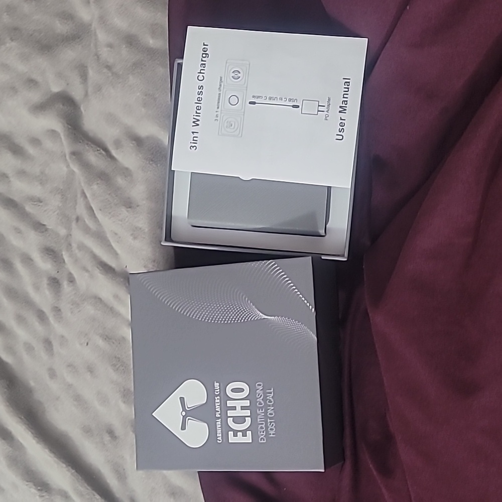 Echo Carnival Players Club 3 In 1 Charger For Phone, Smart Watch & Airpods, Gray